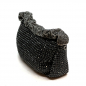 Preview: Mini Tote Mila Kristalle schwarz, seitlich